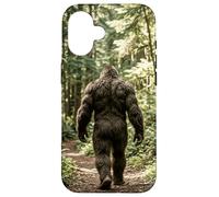 Carcasa para iPhone 16 Bosque Bigfoot Camino Oculto Cryptid Mystery Graphic