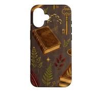Carcasa para iPhone 16 Botánicos de la Biblioteca de Medianoche