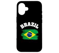 Carcasa para iPhone 16 Brazil National Flag Country Pride Roots Vintage Gift