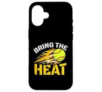 Carcasa para iPhone 16 Bring The Heat - Jarra de Cuerda de Lanzamiento rápido para sóftbol