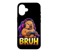 Carcasa para iPhone 16 Bruh Capybara Videojuegos Funny Controller PC Gamer Console