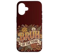 Carcasa para iPhone 16 Bruh of The Year Funny Vintage