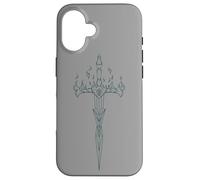 Carcasa para iPhone 16 Burning Sword in Flame EMO E-Girl Boy Alt Y2K Trad Mall gótico