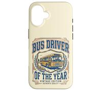 Carcasa para iPhone 16 Bus Driver of The Year Vintage Fun Appreciation