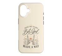 Carcasa para iPhone 16 But God Made A Way Christian Faith - Cita inspiradora