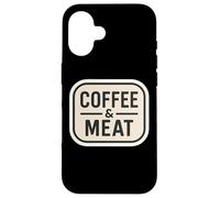 Carcasa para iPhone 16 Café Y Carne Carnívoro Paleo Keto Dieta Ketogénica Baja En Carbohidratos