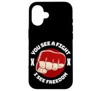 Carcasa para iPhone 16 Cage Fighter MMA Mix Artes Marciales Jiu Jitsu