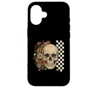 Carcasa para iPhone 16 Calavera Flor Summerween