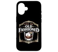 Carcasa para iPhone 16 Call Me Old Fashioned Whisky Cocktail Beber Mixologist