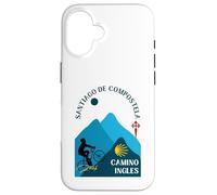 Carcasa para iPhone 16 Camino Inglés Hombre Bicicleta Santiago de Compostela 2026