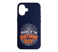 Carcasa para iPhone 16 Camiseta de Fiesta de Halloween con diseño de araña de cumpleaños Friend of The Boy