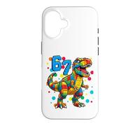 Carcasa para iPhone 16 Camiseta Dino I Play with Bricks 6 7 Hours per Day