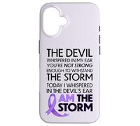 Carcasa para iPhone 16 Cancer Warriors I Am The Storm, I Will Survive and Beat It