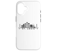 Carcasa para iPhone 16 Cardiogram Skyline USA St. Louis