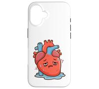 Carcasa para iPhone 16 Cardiólogo. Insuficiencia cardíaca. Dibujos Animados. Ataque cardíaco. Salud
