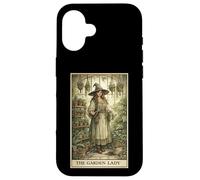 Carcasa para iPhone 16 Carta de Tarot The Garden Lady Botanist Gardening