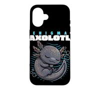 Carcasa para iPhone 16 Cartoon Enigma Axolotl Animal Lover Lindo Axolotls