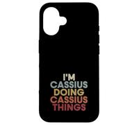 Carcasa para iPhone 16 Cassius Name Cassius Personalized Name First Given