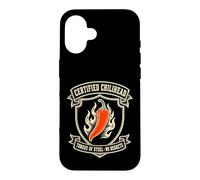 Carcasa para iPhone 16 Certified Chilihead Tongue of Steel No Regrets Spicy Pepper