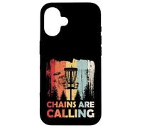 Carcasa para iPhone 16 Chains Are Calling Disc Golf Frisbee Frolf Flying Disc Sport