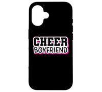 Carcasa para iPhone 16 Cheer Boyfriend Orgullosa Animadora BF Animadora Entrenador Fan