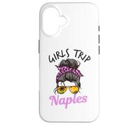 Carcasa para iPhone 16 Chicas a Juego Viaje Nápoles Florida Moño de Pelo desordenado Mujeres