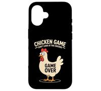 Carcasa para iPhone 16 Chicken Game Over Funny Chicken Humor