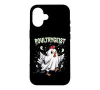 Carcasa para iPhone 16 Chicken Ghost Poultrygeist Halloween Costume Farmer