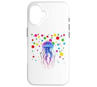 Carcasa para iPhone 16 Children Spotty In Need Kids Dots Marine Animals Jellyfish