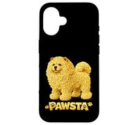 Carcasa para iPhone 16 Chow Chow Spaghetti Fideos Comida Italiana Cachorro Am