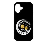 Carcasa para iPhone 16 Christian Faith Inspirational Religious Need Prayer I'm Here