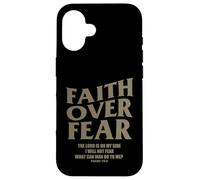 Carcasa para iPhone 16 Christian Faith Over Fear Shirt Men Jesus Religious Shirts