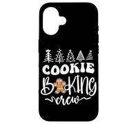Carcasa para iPhone 16 Christmas Family Gingerbread Cookie Baking Crew Red