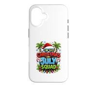 Carcasa para iPhone 16 Christmas July Squad Summer Santa Hat Sunglasses Palm Tree