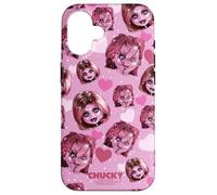 Carcasa para iPhone 16 Chucky and Tiffany Hearts All-Over Print