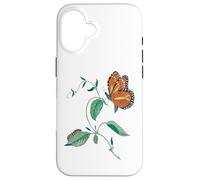 Carcasa para iPhone 16 Ciclo de metamorfosis de la Mariposa monarca