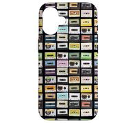 Carcasa para iPhone 16 Cintas de Casete Mixtapes, Amante de la música Retro de los años 80