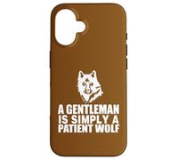 Carcasa para iPhone 16 Cita de Caballero Lobo Motivacional Inspirador
