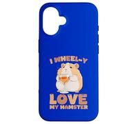 Carcasa para iPhone 16 Cita de I Wheel-y Love My Hamster, Linda Amante de Las Mascotas