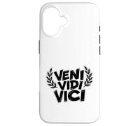 Carcasa para iPhone 16 Cita de la Victoria de Julio César Veni Vidi Vici