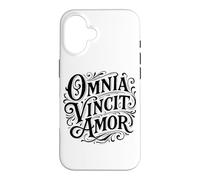 Carcasa para iPhone 16 Cita de Omnia Vincit Amor Latin Love Conquers All