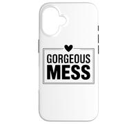 Carcasa para iPhone 16 Cita Divertida del Caos del Amor Propio magnífico lío