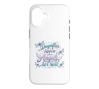 Carcasa para iPhone 16 Cita Espiritual del Recuerdo del ángel de la libélula