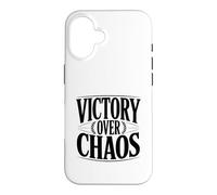 Carcasa para iPhone 16 Cita Motivacional inspiradora de Victoria sobre el Caos