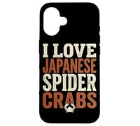 Carcasa para iPhone 16 Cita Vintage I Love Japanese Spider Crabs
