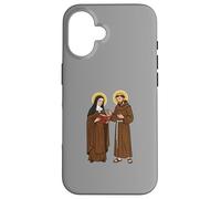 Carcasa para iPhone 16 Clara y Francisco de Asís