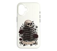 Carcasa para iPhone 16 Clase de 2030 Skull Novelas de Literatura clásica Amante de los Libros