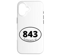 Carcasa para iPhone 16 Código de área de Florence South Carolina 843 Art Vacation Souvenir
