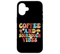Carcasa para iPhone 16 Coffee and Sourdough Vibes - Coffee Lover Sourdough Gifts