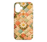 Carcasa para iPhone 16 Colcha Vintage Floral Patchwork Cottagecore Abuela Encantador